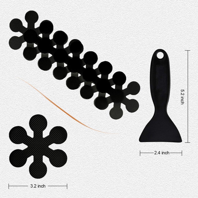 Secopad Bathtub Stickers Non-Slip, Safety Shower Treads Adhesive Appliques with Premium Scraper - Image 4